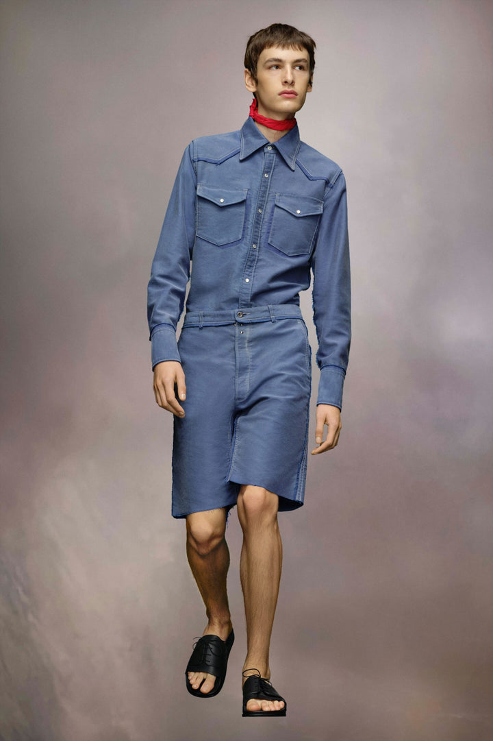 Maison Margiela Blue Fibres Shorts
