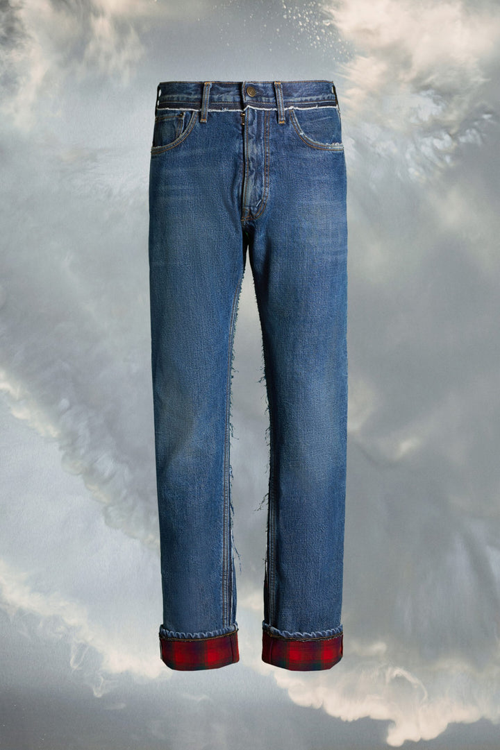 Maison Margiela Blue Fibres Straight-Leg Jeans