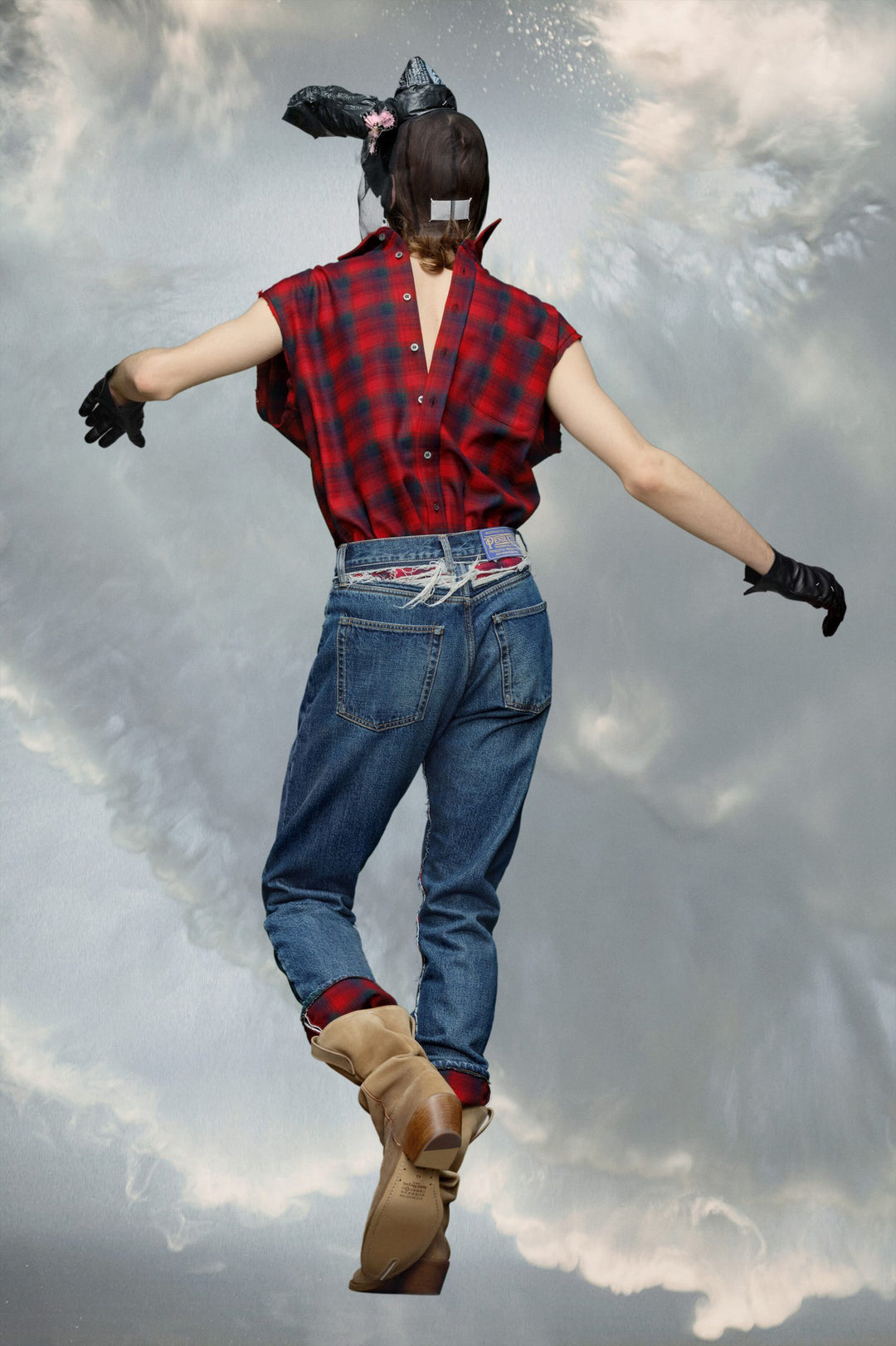 Maison Margiela Blue Fibres Straight-Leg Jeans