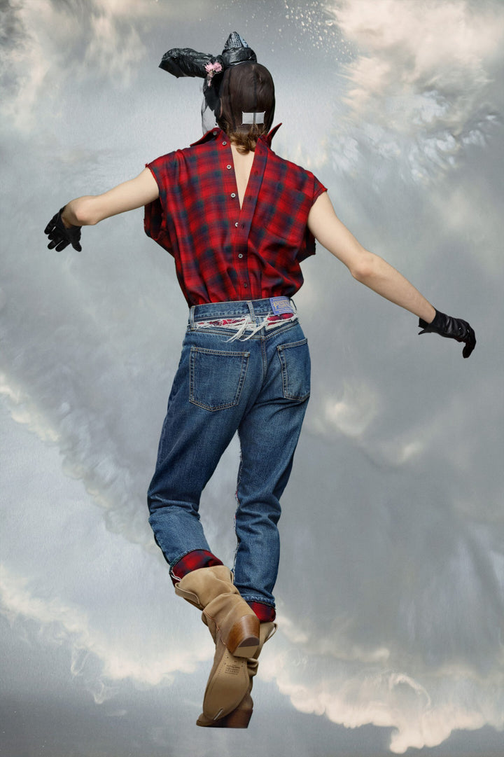 Maison Margiela Blue Fibres Straight-Leg Jeans