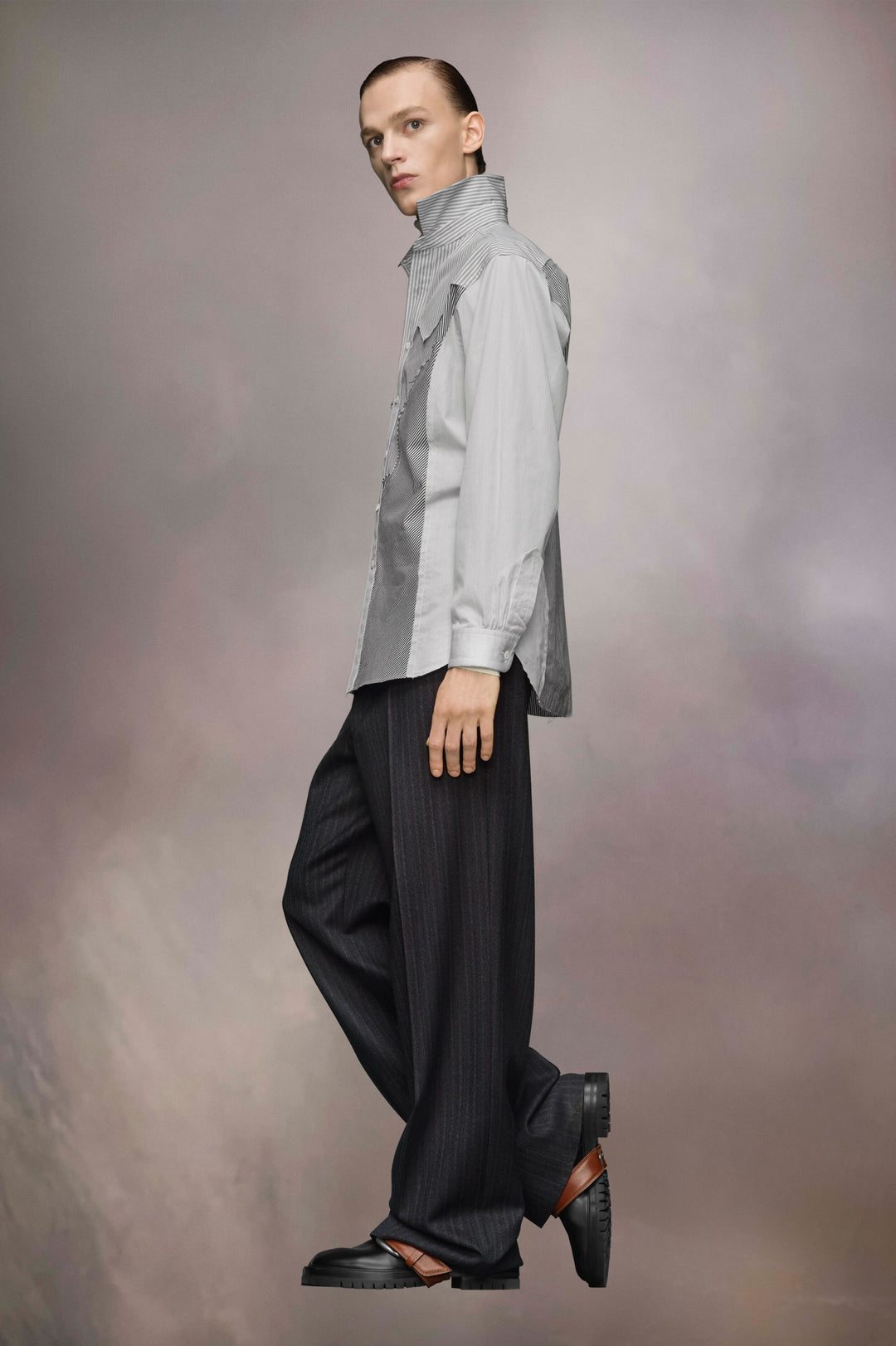 Maison Margiela Black Fibres Pattern Shirt