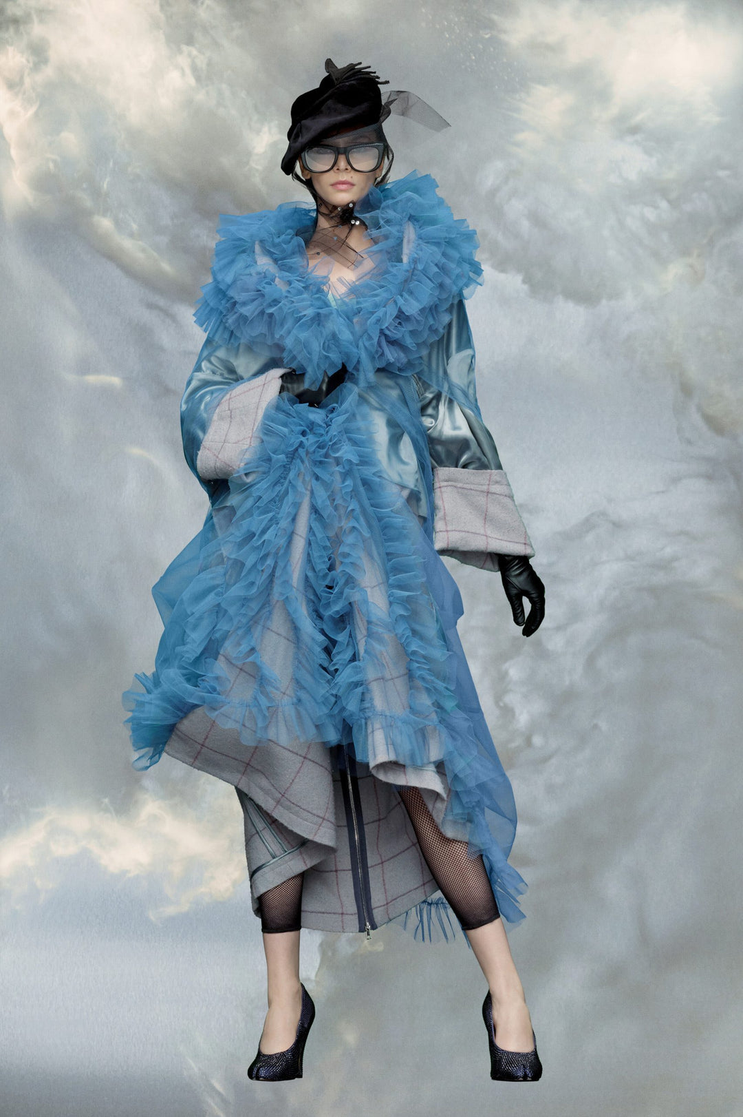 Maison Margiela Blue Fibres Coat