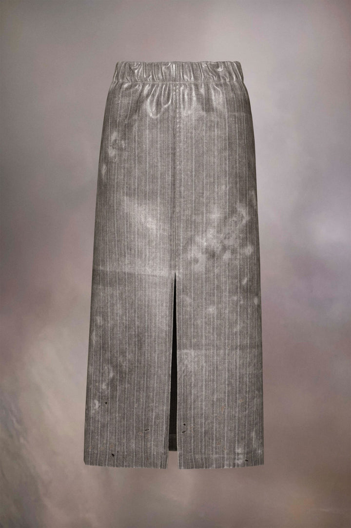 Maison Margiela Bicolor Fibres Midi Skirt