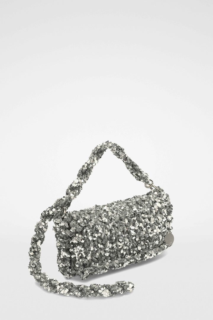 Jil Sander Gray Fibres Clutch Bag