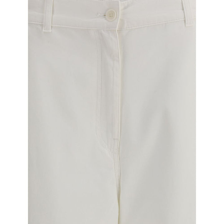 The Row Beige Cotton Cargo Pants