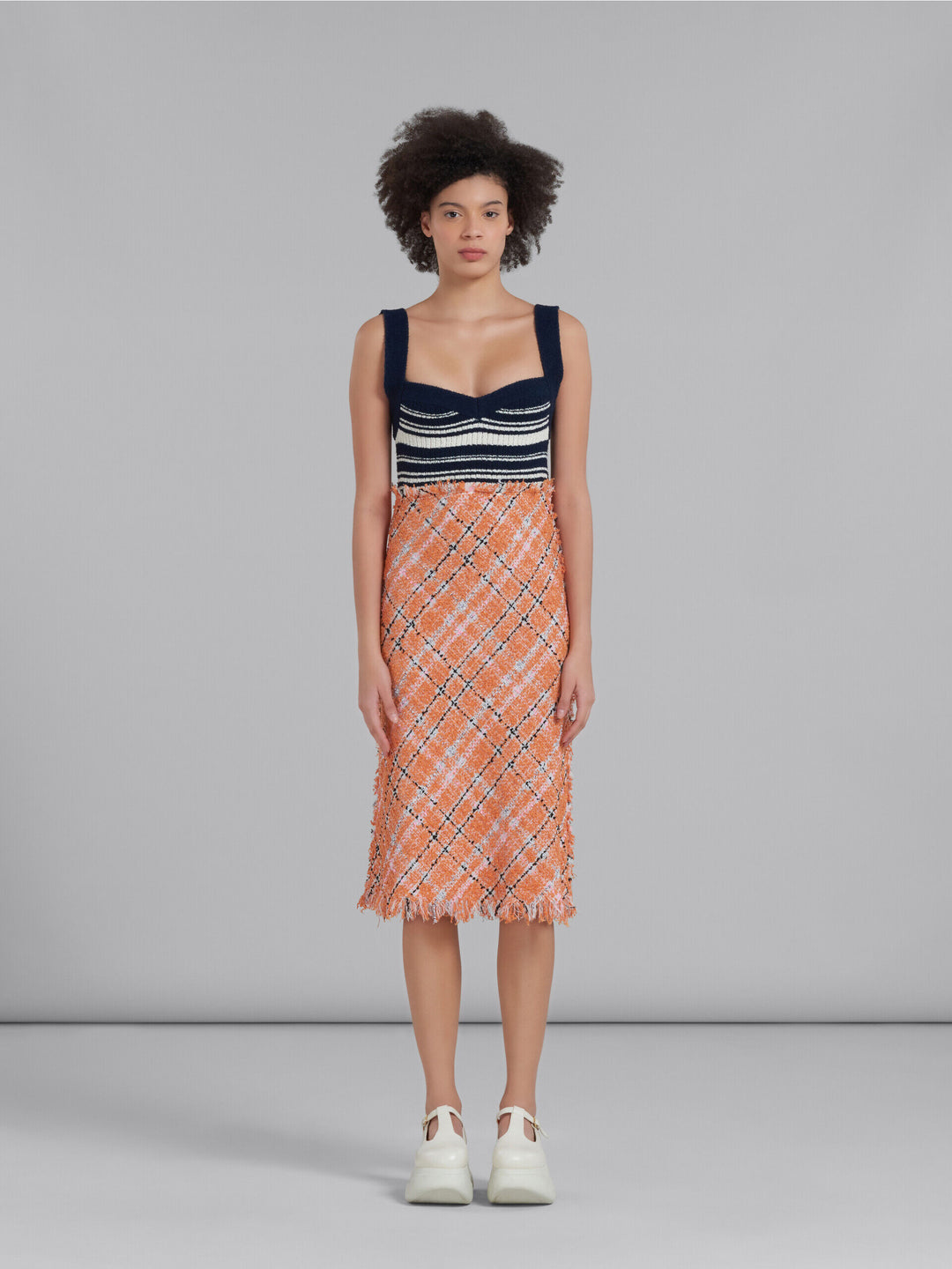 Marni Yellow Fibres Casual Dress