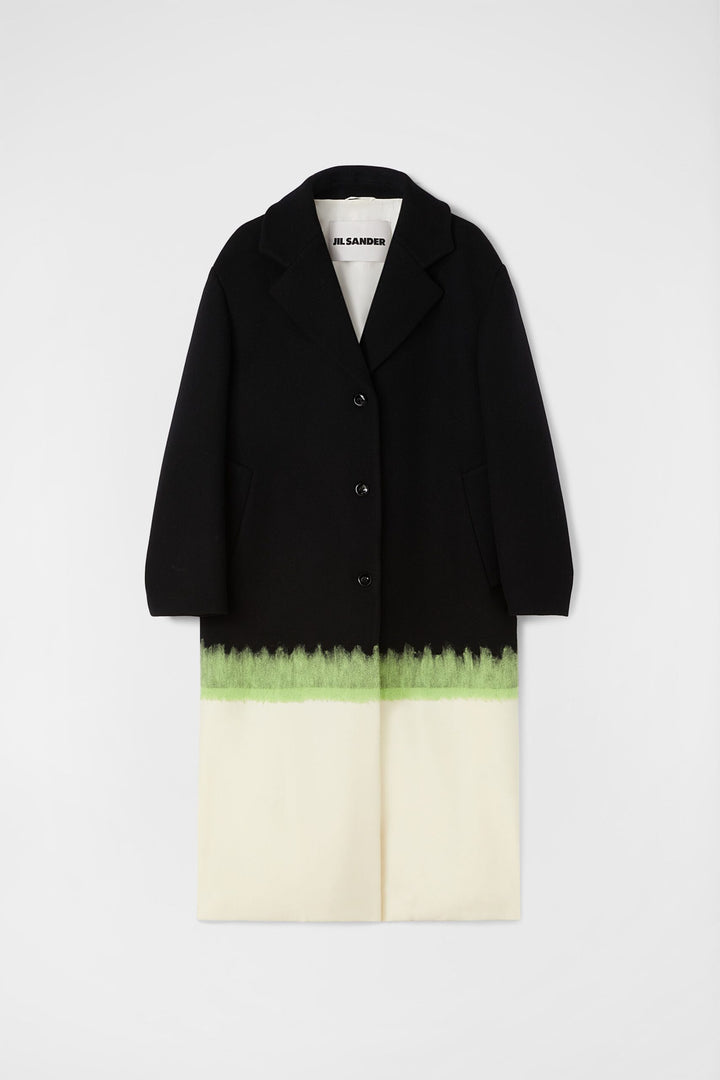 Jil Sander Black Fibres Coat