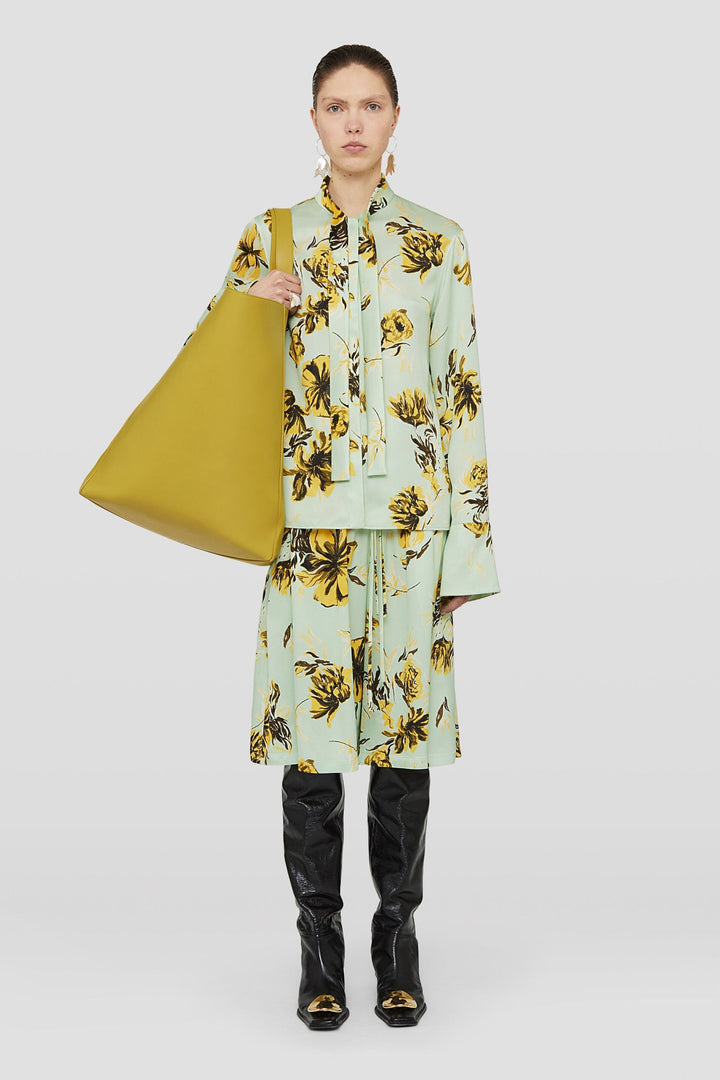 Jil Sander Green Fibres Long Skirt