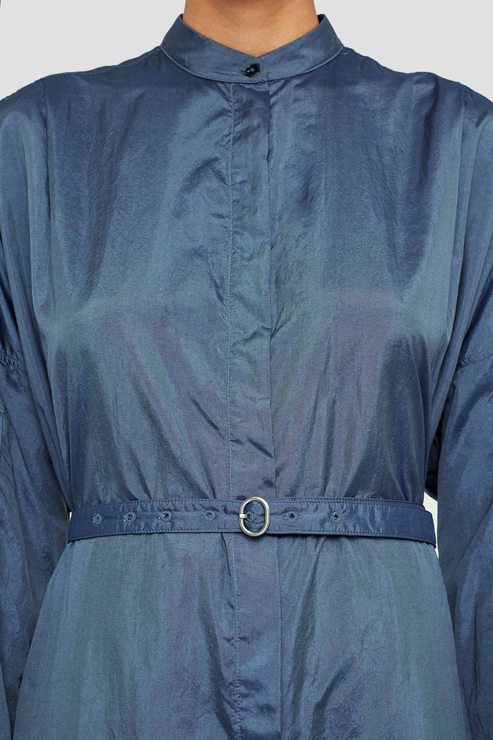 Jil Sander Blue Fibres Casual Dress