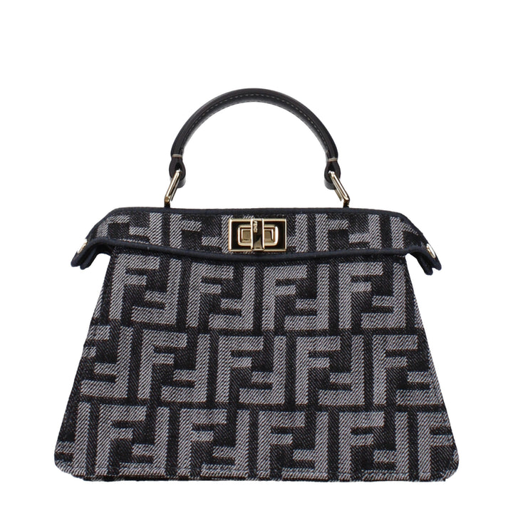 Fendi Black Fabric Handbag