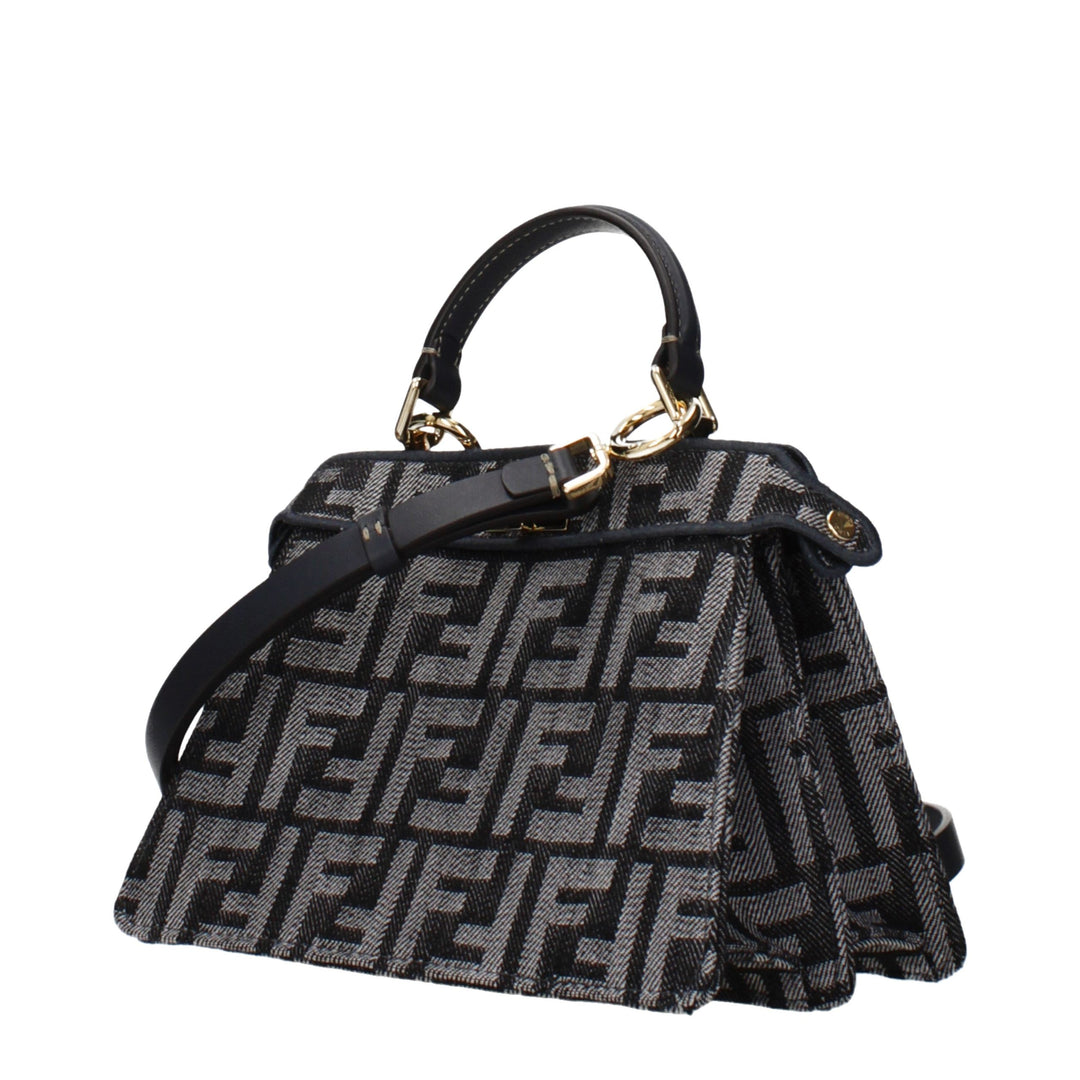 Fendi Black Fabric Handbag
