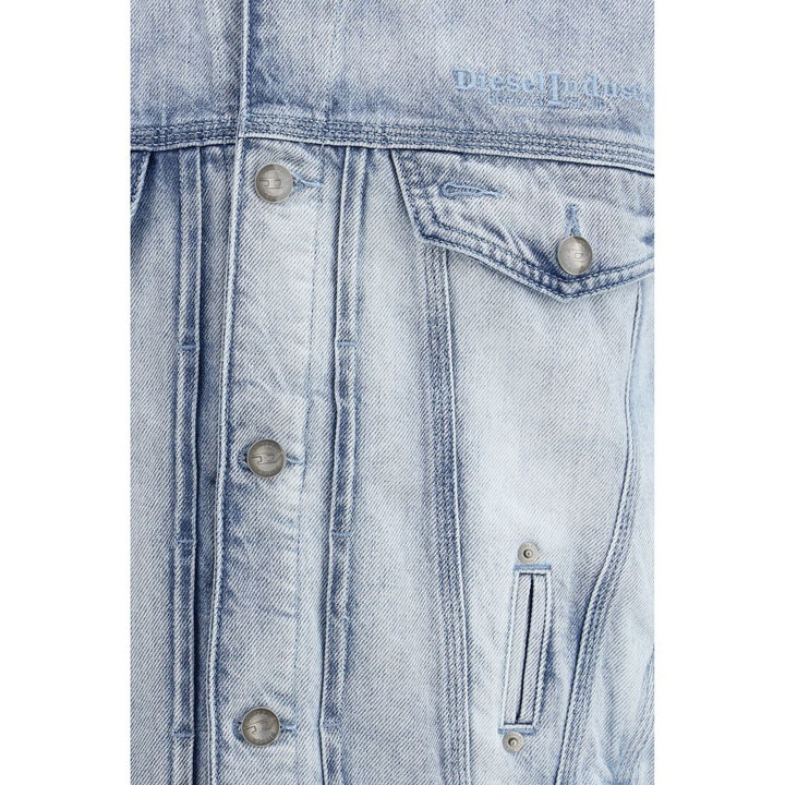 Diesel Blue Cotton Denim Jacket