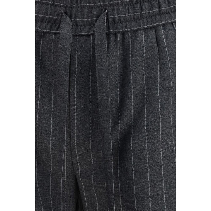 Dolce & Gabbana Gray Wool Oves Aries Casual Pants