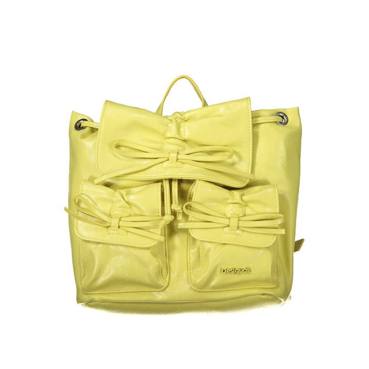Desigual Giallo Polyurethane Women Backpack