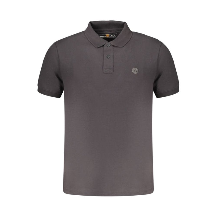Timberland Black Cotton Men's Polo Shirt