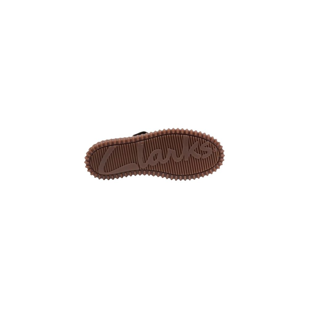 Clarks Brown Leather Lace-Up Boots
