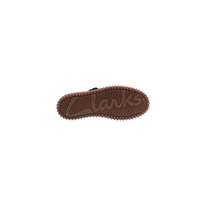 Clarks Brown Leather Lace-Up Boots