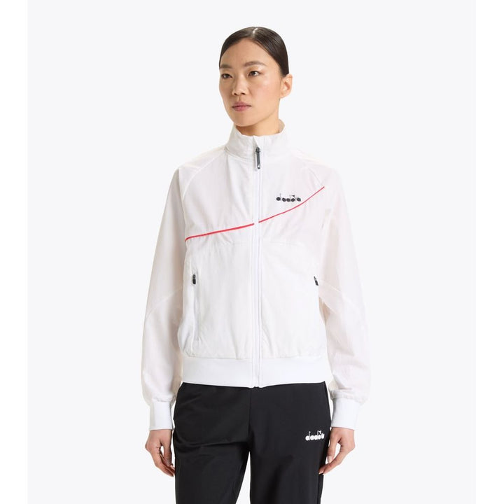 Diadora White Polyamide Shell Jacket