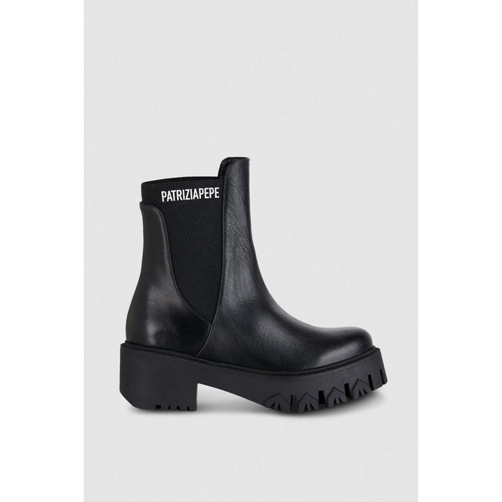 Patrizia Pepe Black Calfskin Ankle Boots