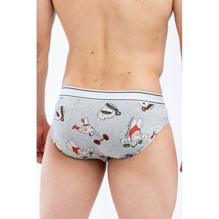 Moschino Gray Cotton Briefs