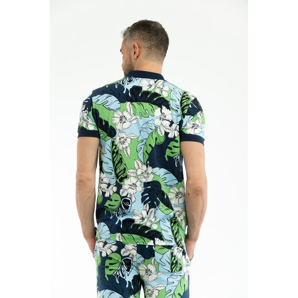 Moschino Multicolor Cotton Polo Shirt