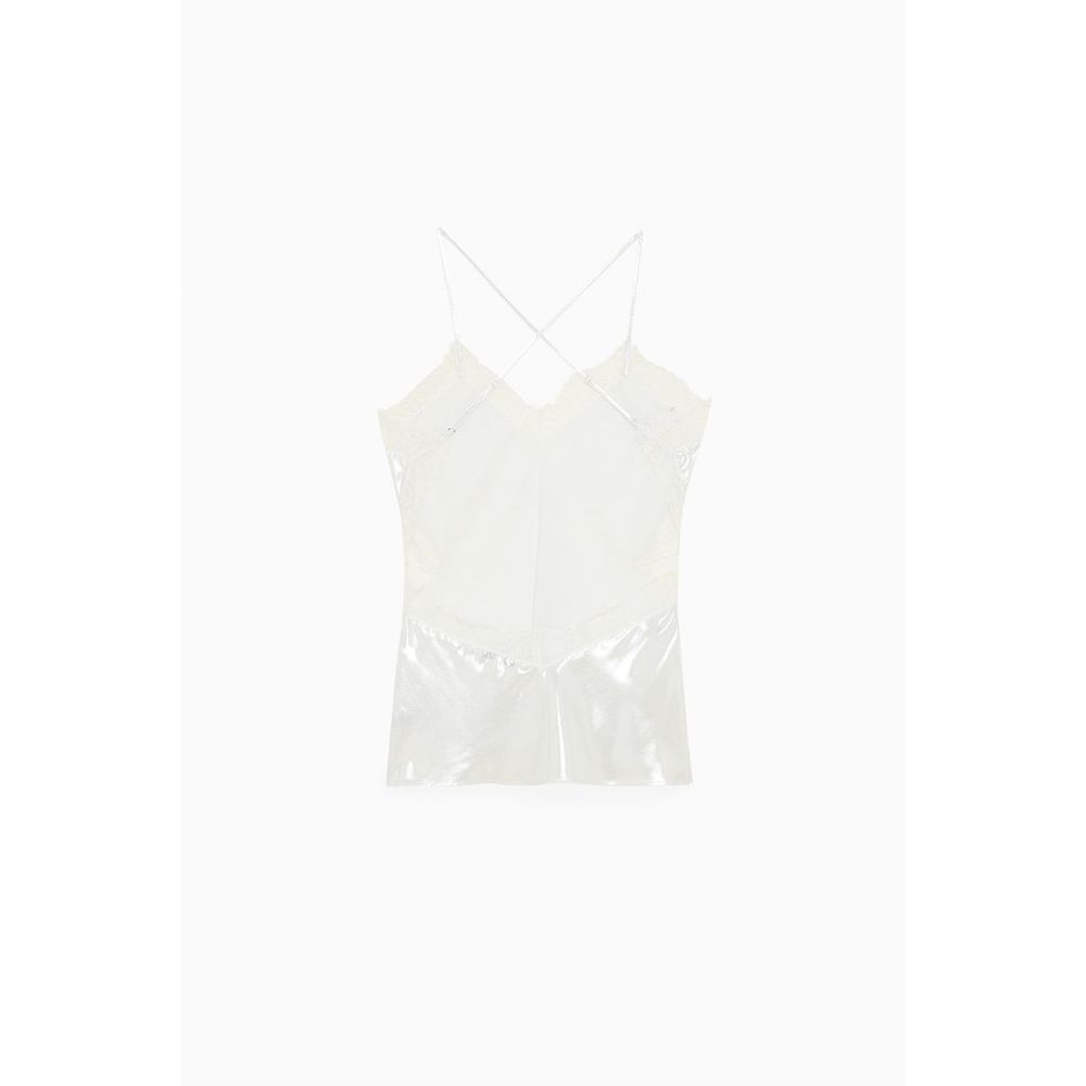 Patrizia Pepe Bicolor Polyester Tank Tops
