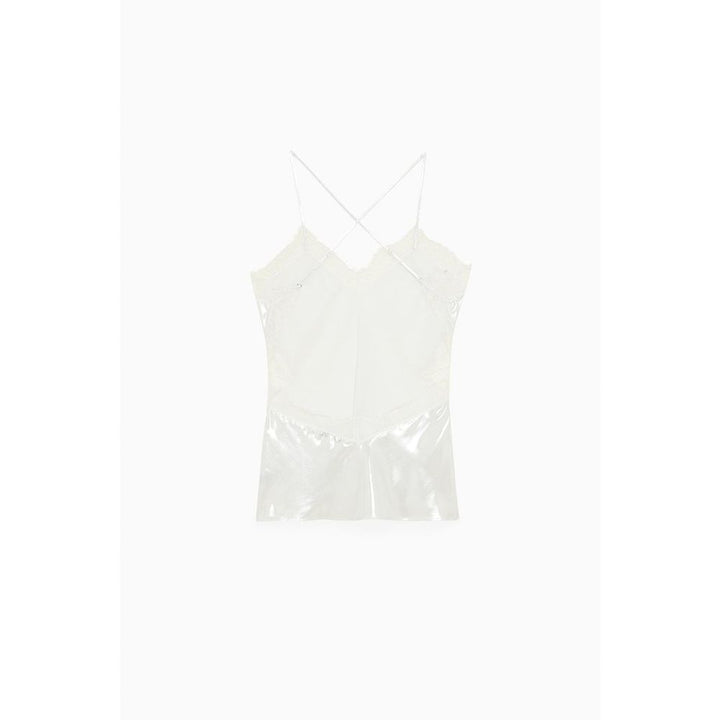 Patrizia Pepe Bicolor Polyester Tank Tops
