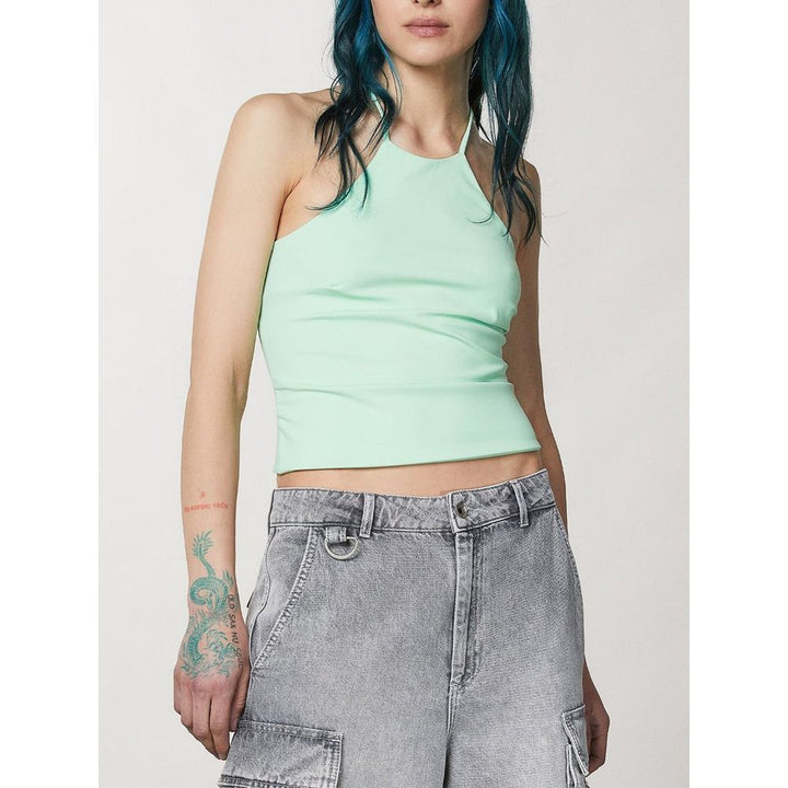 Patrizia Pepe Green Polyamide T-Shirt