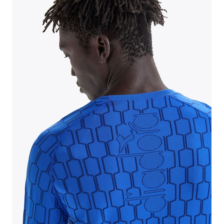 Diadora Blue Polyamide Long Sleeve T-Shirt