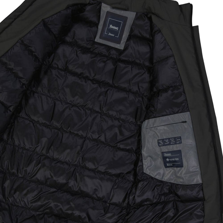 Herno Gray Polyester Coat