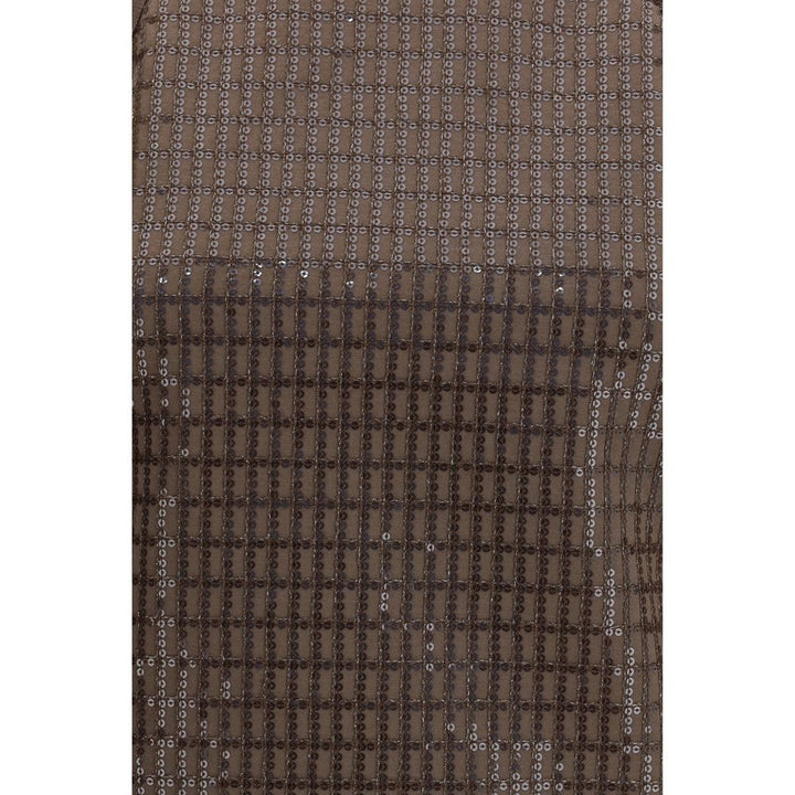 Brunello Cucinelli Brown Cotton Sleeveles T-Shirt
