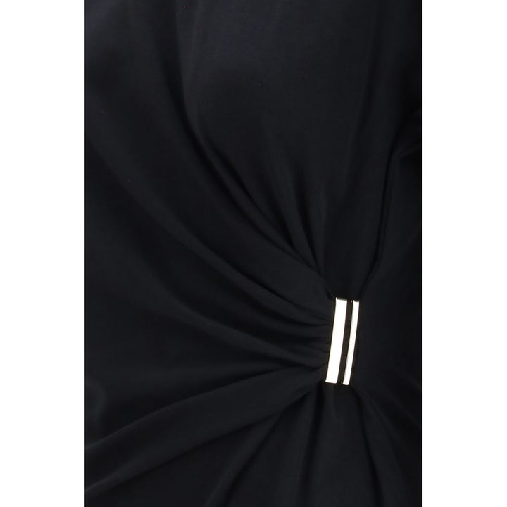 PINKO Black Cotton T-Shirt