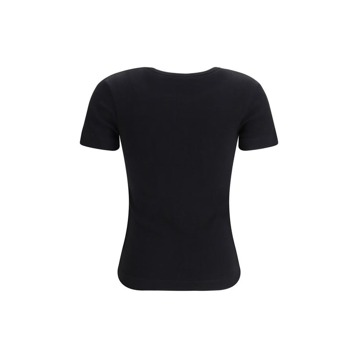 PINKO Black Cotton T-Shirt