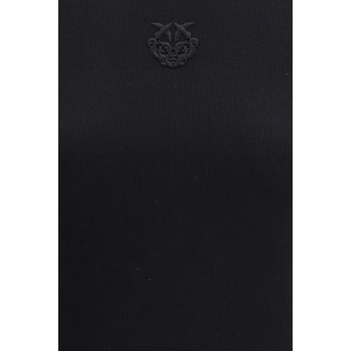 PINKO Black Cotton T-Shirt