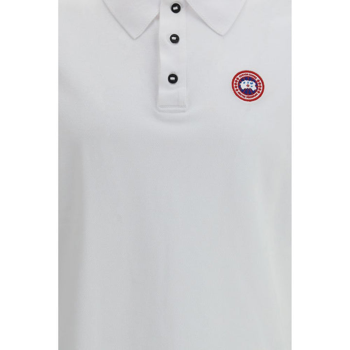 Canada Goose White Cotton Polo Shirt
