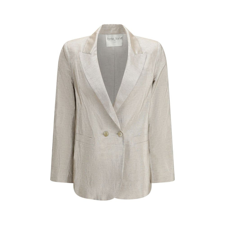 Forte_Forte Silver Cotton Blazer