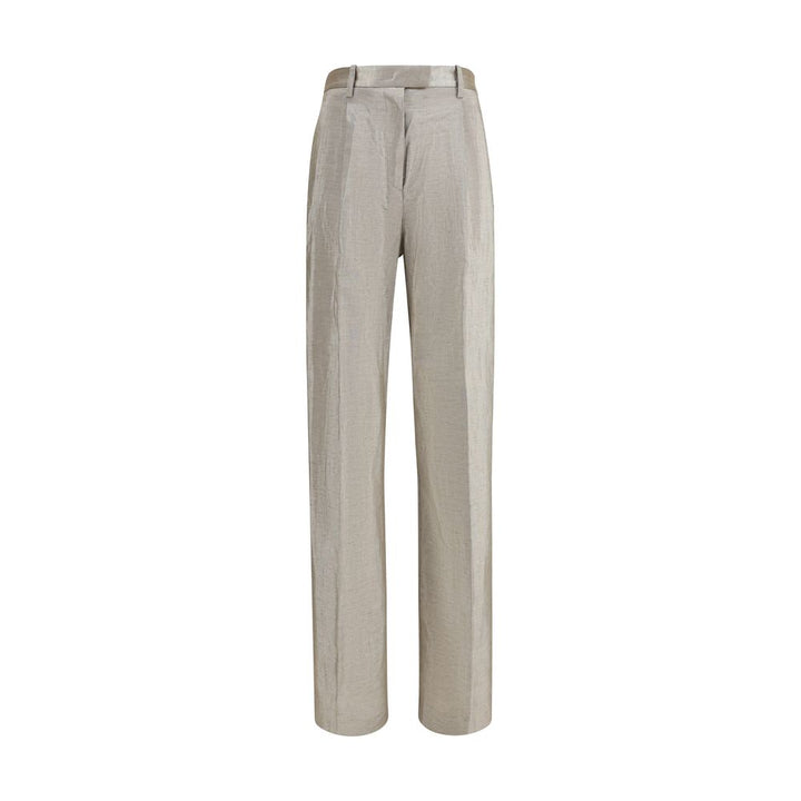 Forte_Forte Silver Polyester Casual Pants