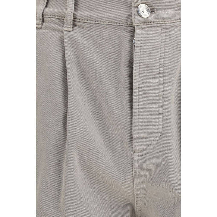 Brunello Cucinelli Beige Cotton Casual Pants