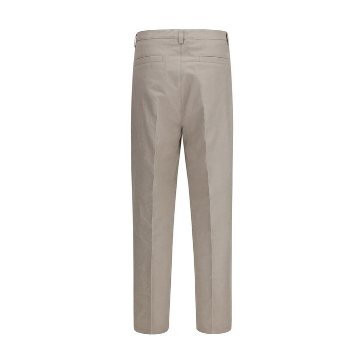Brunello Cucinelli Beige Cotton Dress Pants