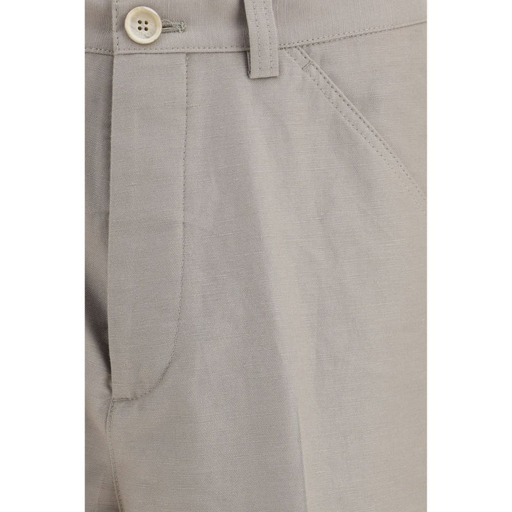 Brunello Cucinelli Beige Cotton Dress Pants