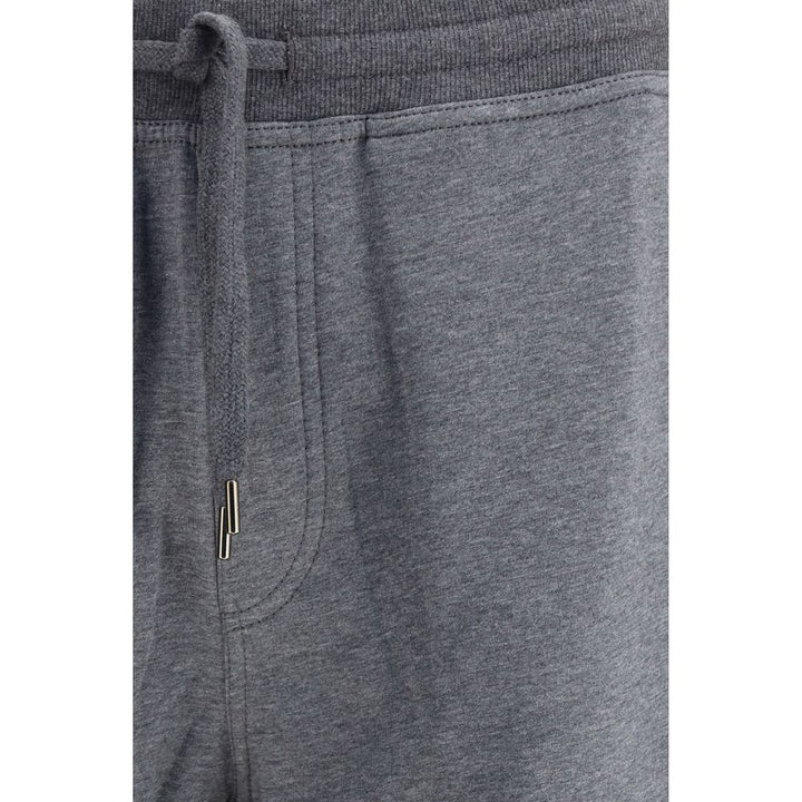 Brunello Cucinelli Gray Cotton Casual Pants