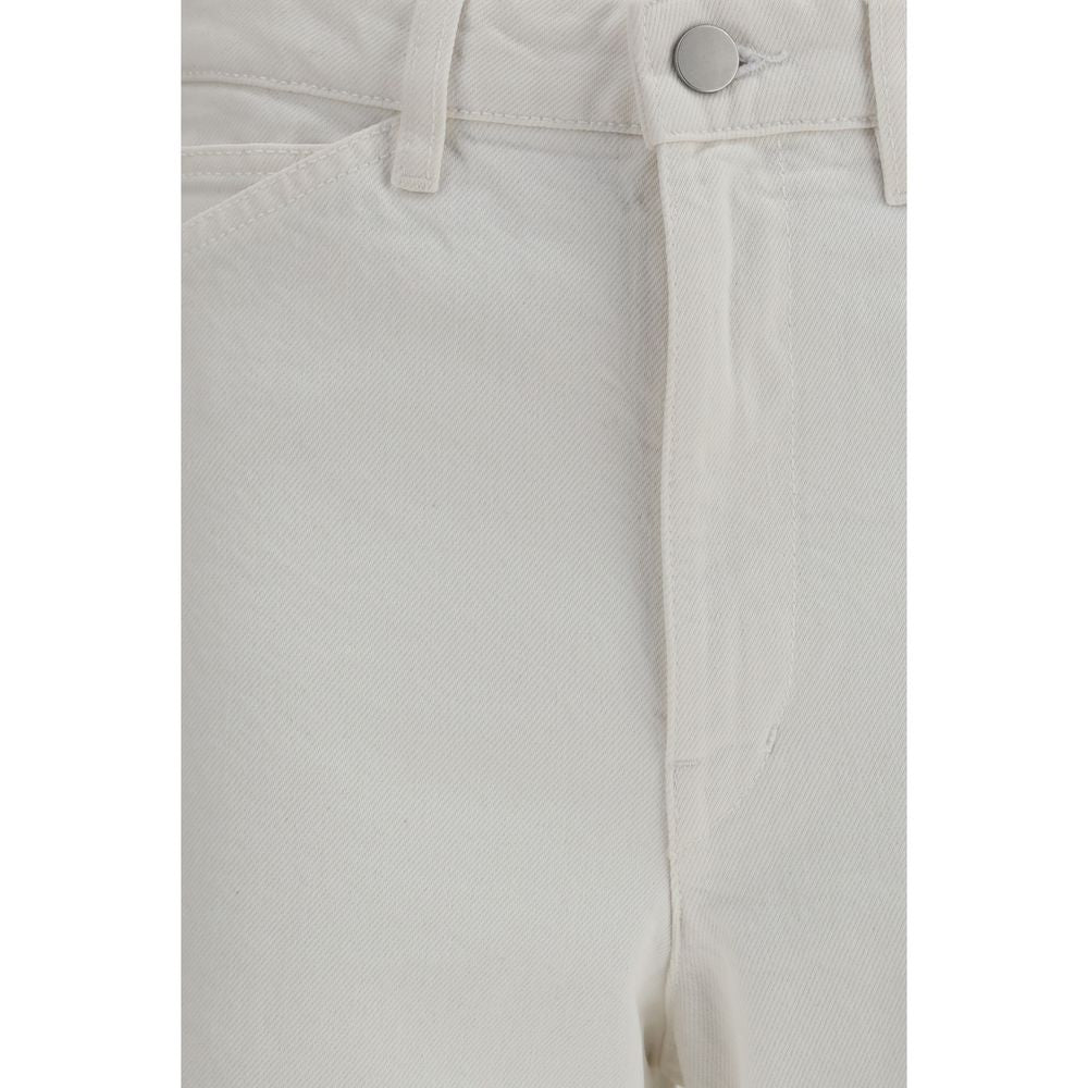 Lemaire White Cotton Casual Pants
