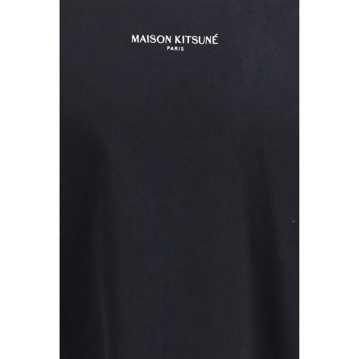 Maison Kitsuné Black Cotton T-Shirt