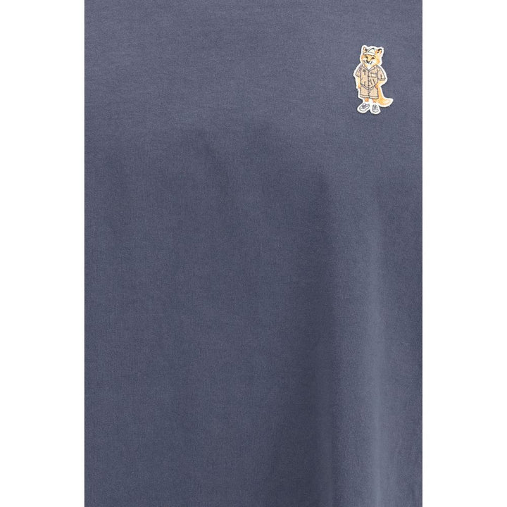 Maison Kitsuné Blue Cotton T-Shirt