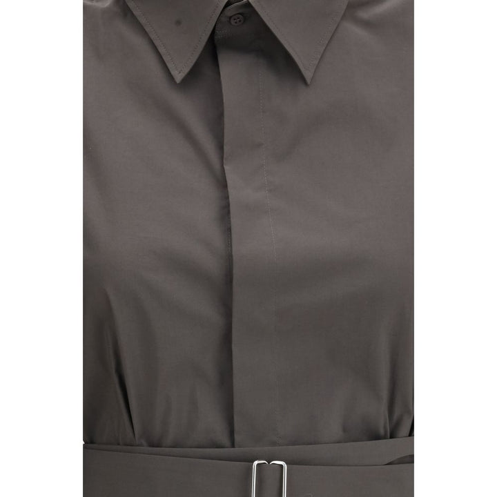 SA SU PHI Gray Cotton Shortsleeve Shirt