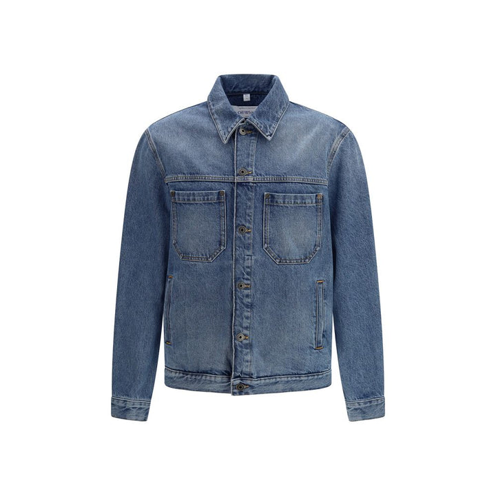 Off-White Blue Cotton Denim Jacket