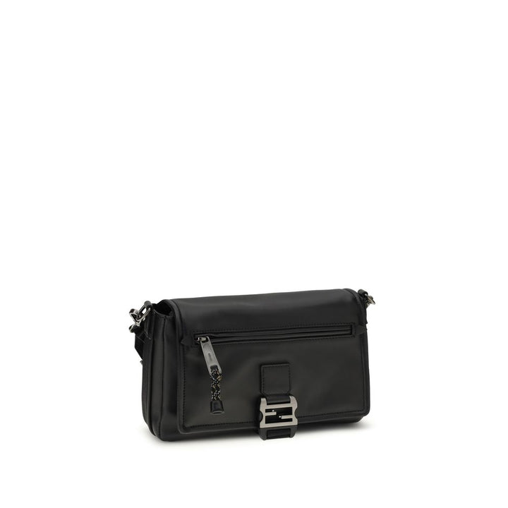 Fendi Black Calf Leather Bos Taurus Shoulder Bag