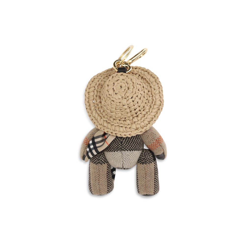Burberry Beige Wool Keychain