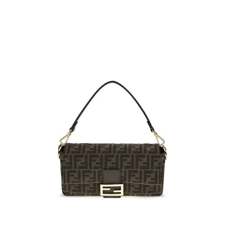 Fendi Brown Recycled Polyester Shoulder Bag