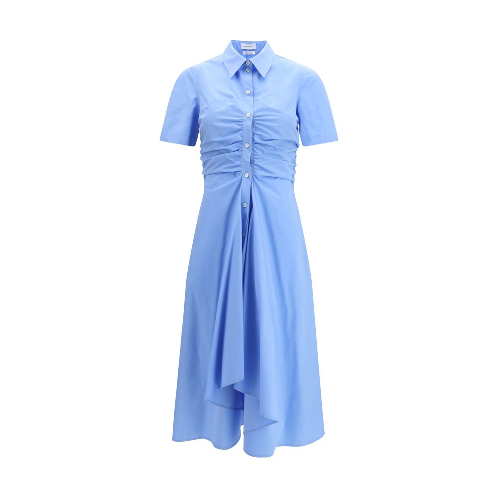 Alexander McQueen Blue Cotton Casual Dress – SEYMAYKA